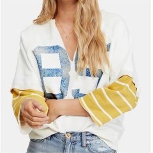 (NWT) Free People Jersey Cut Off Sweatshirt